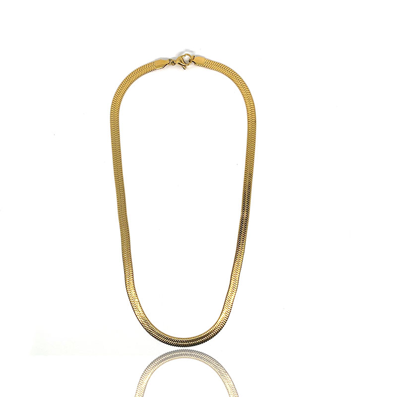 Acciaio inossidabile placcato in oro/18k Moda Blade Catena, collana di tendenza europea e americana